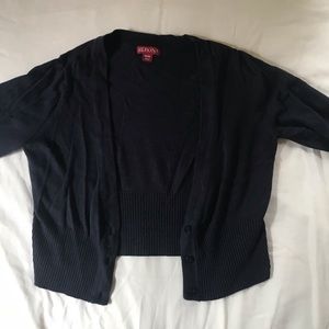 Navy Cropped Sweater